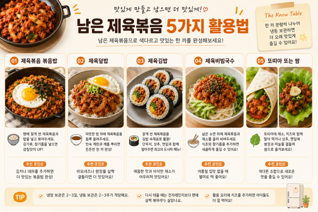 제육볶음 황금레시피