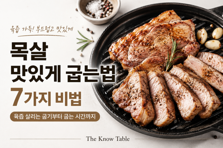 목살 맛있게 굽는법 7가지 비법 대표이미지