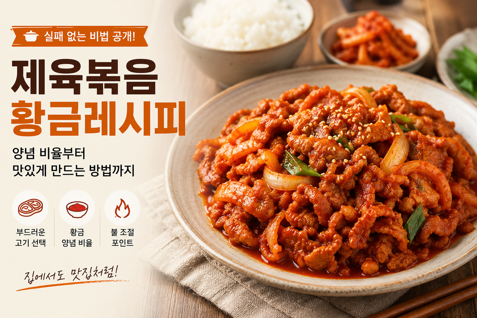 제육볶음 황금레시피 대표이미지