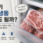 고기 재냉동 안전한 기준과 올바른 보관법